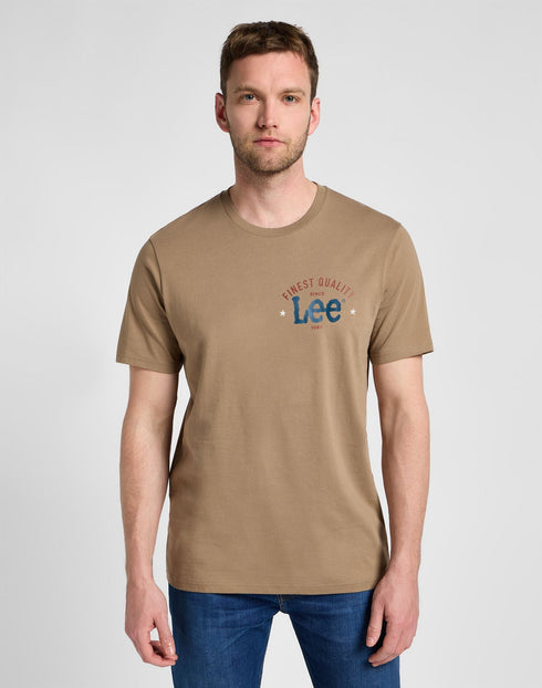 Lee Men's Big Logo T-Shirt In Pebble